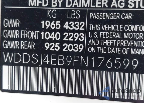 2015 Mercedes-Benz Cla 250 z USA, uszkodzony, nr VIN WDDSJ4EB9FN176599